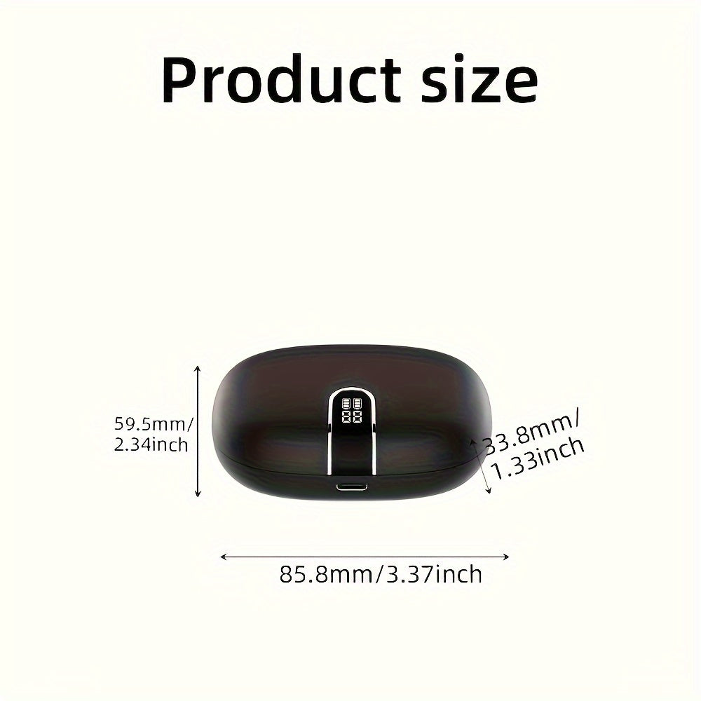 New LIFEBEE Wireless Earbuds for Running Sports - Pure Bass Sound Earphones with Earhooks, Dual-LED Display, Noise Cancelling Headset, and Built-in Microphone