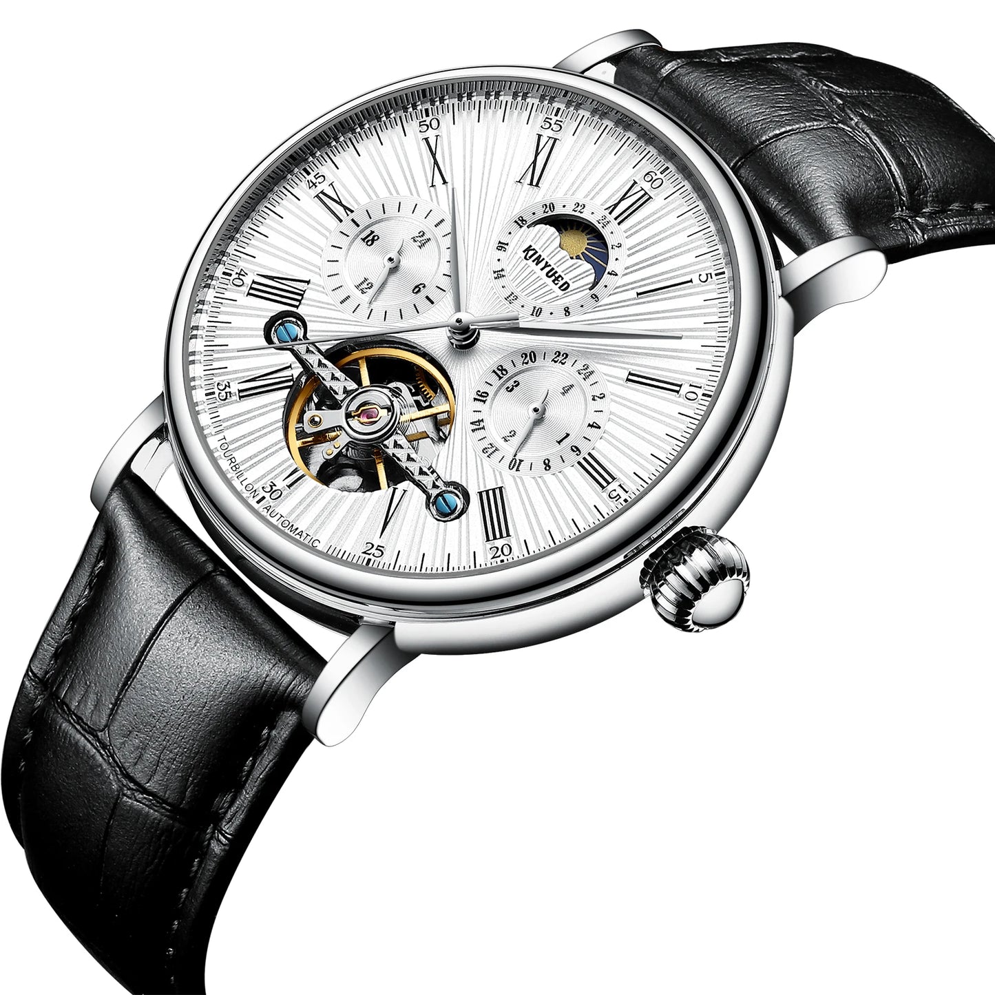 Luxury Tourbillon Automatic Watch - Waterproof Luminous Mechanical