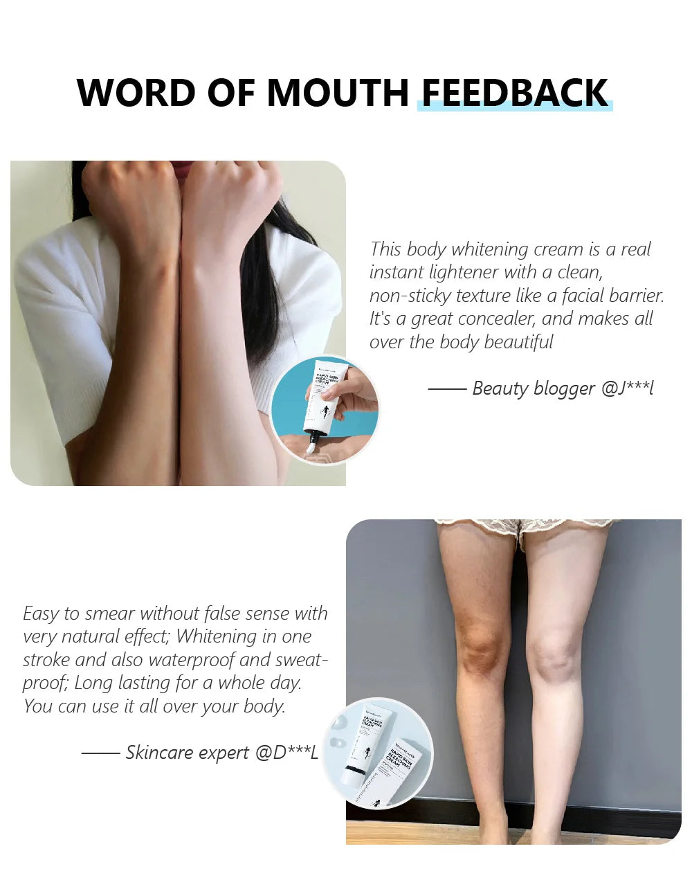 VIBRANT GLAMOUR Whitening Cream Moisturizing Nicotinamide Skin Brightening Lotion Quickly Whitens Face And Body Skin 80G