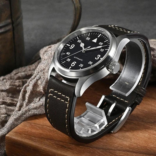 Men Watch 37mm Fashion Simple Style Automatic Mechanical Watches 100m Waterproof BGW-9 - Wear444