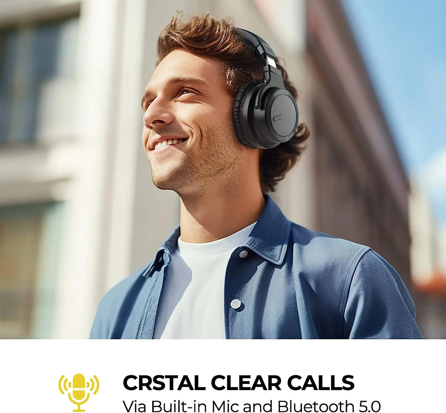 Hot-selling ANC True Stereo Wireless Earphones BT 5.4 Active Noise Cancelling Over-ear Headphones Gaming Headset