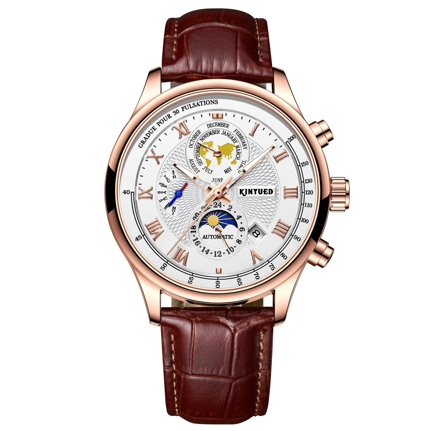 Factory Price  KINYUED J120 Express Online Shopping Mechanical Watches Custom logo Automatic Men Watch