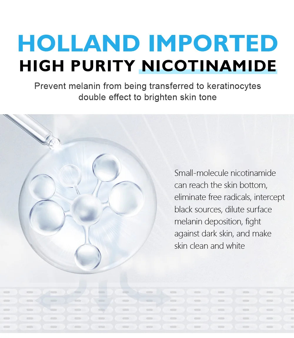 VIBRANT GLAMOUR Whitening Cream Moisturizing Nicotinamide Skin Brightening Lotion Quickly Whitens Face And Body Skin 80G