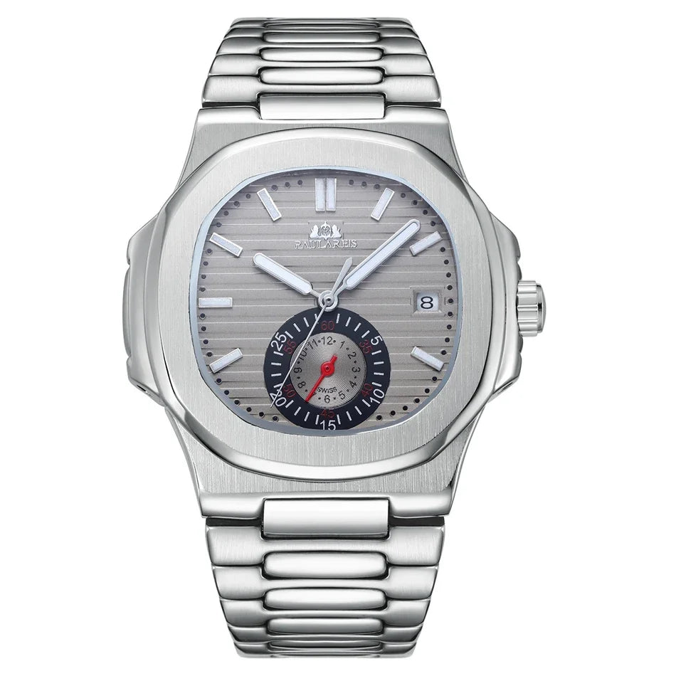 Paulareis Automatic Mechanical Watch - Luminous Stainless Steel