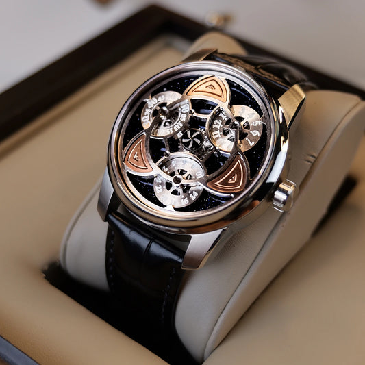 OBLVLO Original Clover Automatic Mechanical Men Watch Super Luminous Sapphire Glass Waterproof 50M Men Watches