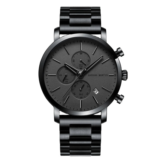Hannah 109 Men Watch Business Style Stainless Steel Fashion Waterproof Sports Quartz Wristwatch Relogio Masculino for Boy