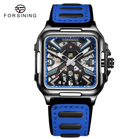 Forsining New Relogio Masculino Hollow Out Skeleton Automatic Men Watch  for Men's Luminous Watch