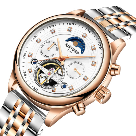 Factory Ready to Ship Stainless Steel Mechanical Automatic Watches Men's Wristwatches Custom Logo Men Watch