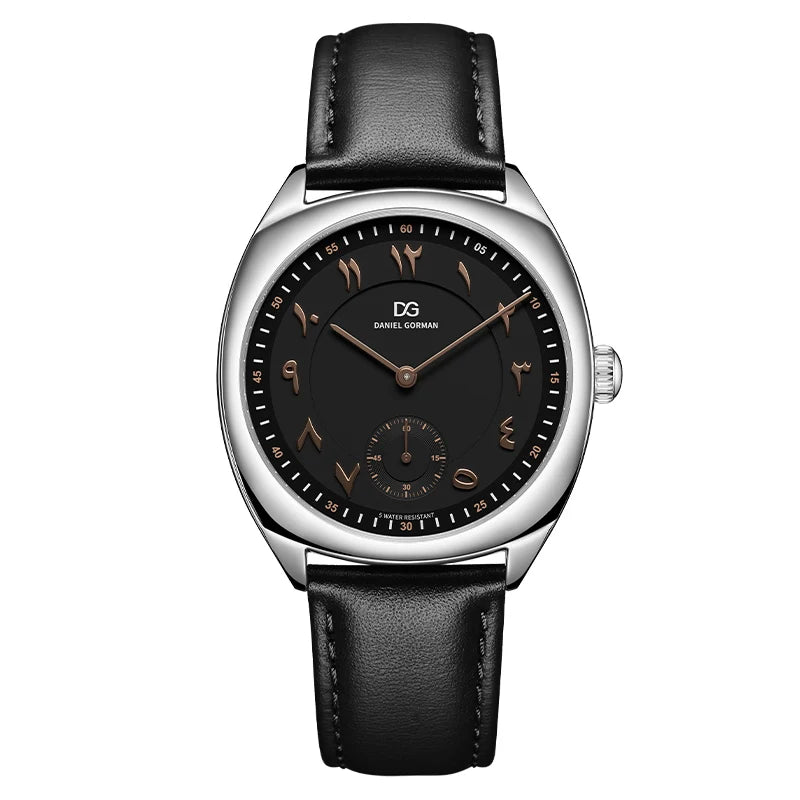 Daniel Gorman DG9520 Business Quartz Watches Luxury Green Genuine Leather Strap 5 ATM Waterproof Men Watch Montres De Luxe