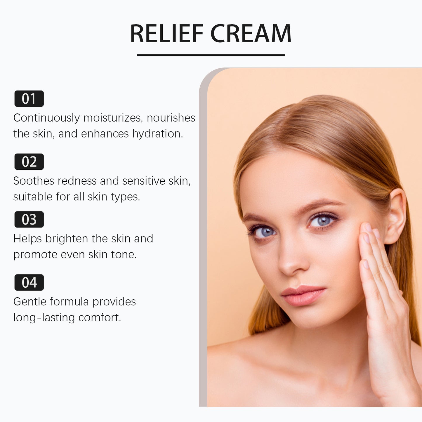 Facial Soothing Cream Long-Lasting Moisturizing Soothes Redness Improve Sensitive Skin Strengthening Barrier Rejuvenating Cream