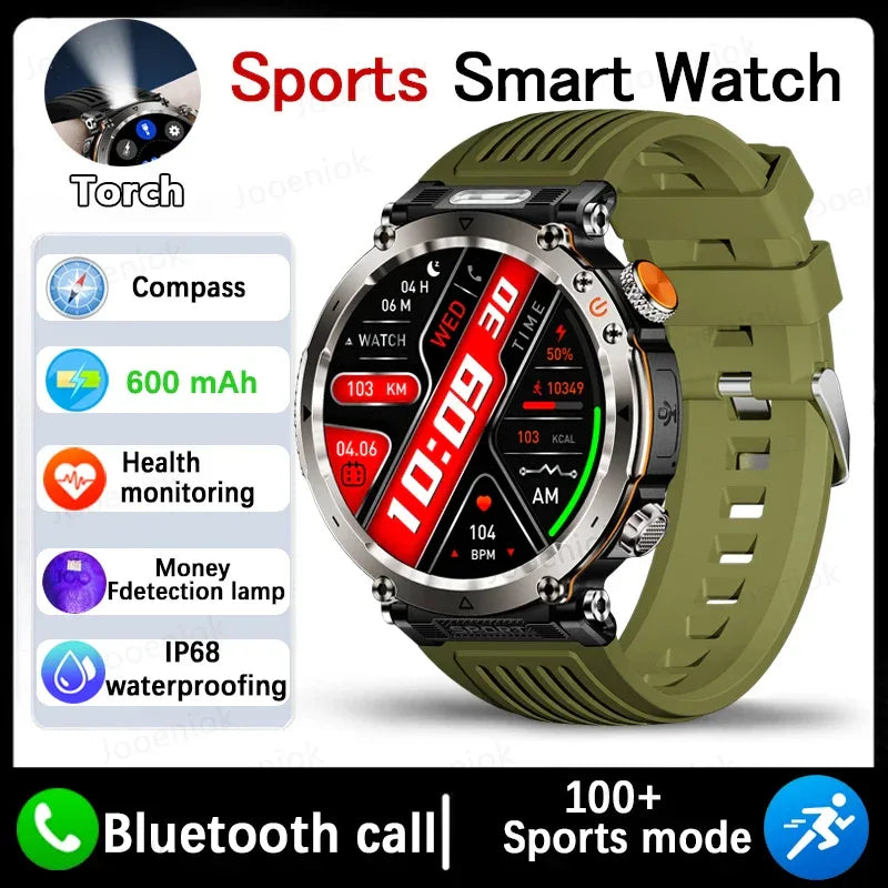 Outdoor Sports Smart Watch Men AMOLED Screen NFC Heart Rate Bluetooth Call 5ATM Waterproof Smartwatch 2025 New Fashion Luxury - Wear444