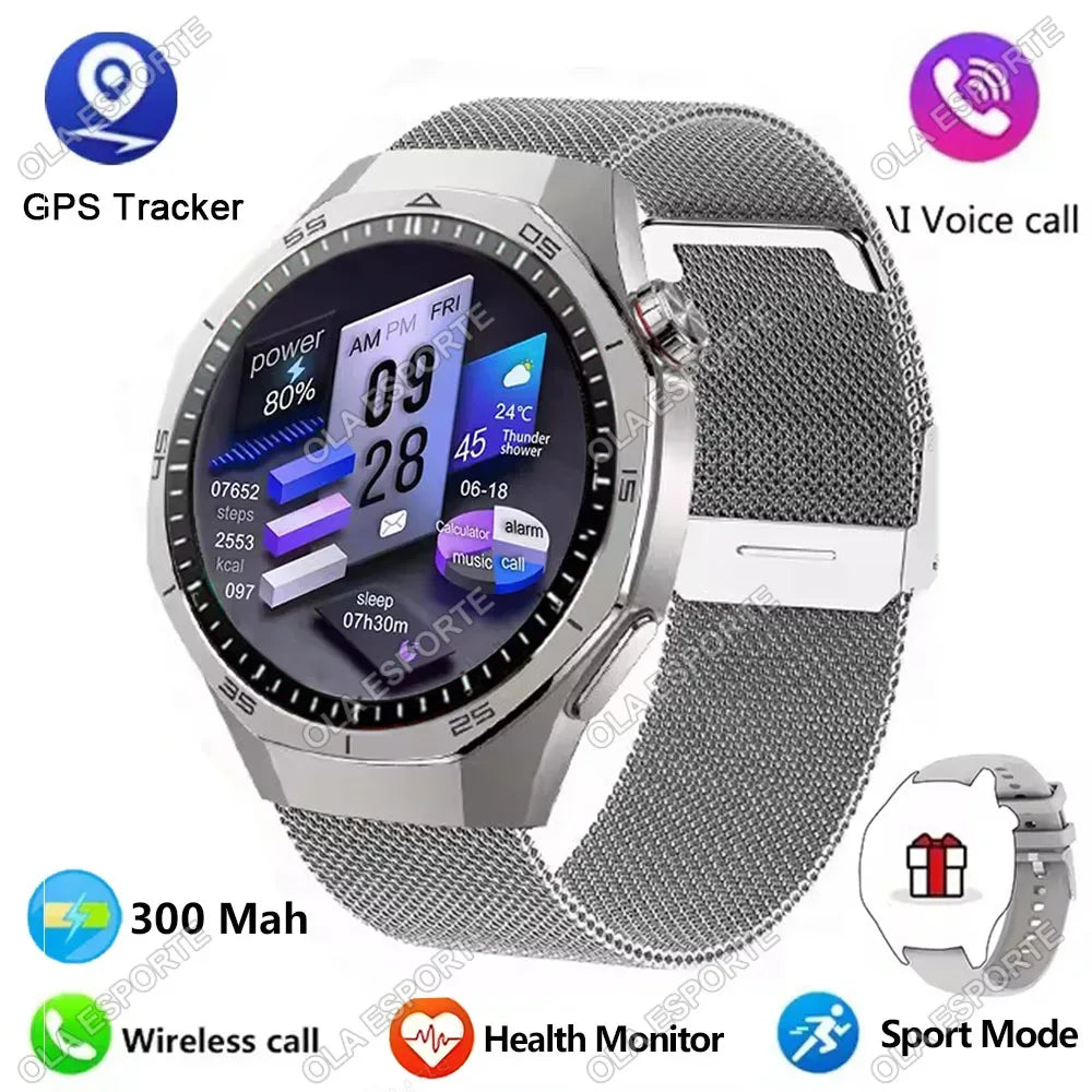 2026 Watch 5 Pro GPS Track Smart Watch Men 360*360 AMOLED Screen BT Call Fitness IP68 Waterproof Health Monitor Man Smartwatches - Wear444