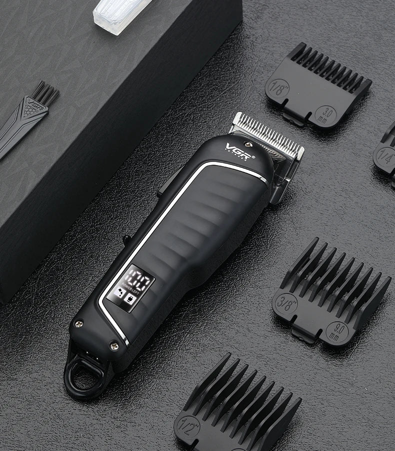 V-683 Hair Clipper Professional Electric Hair Trimmer Rechargeable Clipper Haircut Machine Men's Barber Hair Cutting Machine