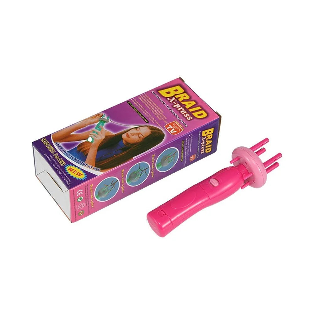 Professioanl Women Portable Electric Automatic DIY Hairstyle Tool Braid Machine Hair Weave Roller Twist Braider Device Kit