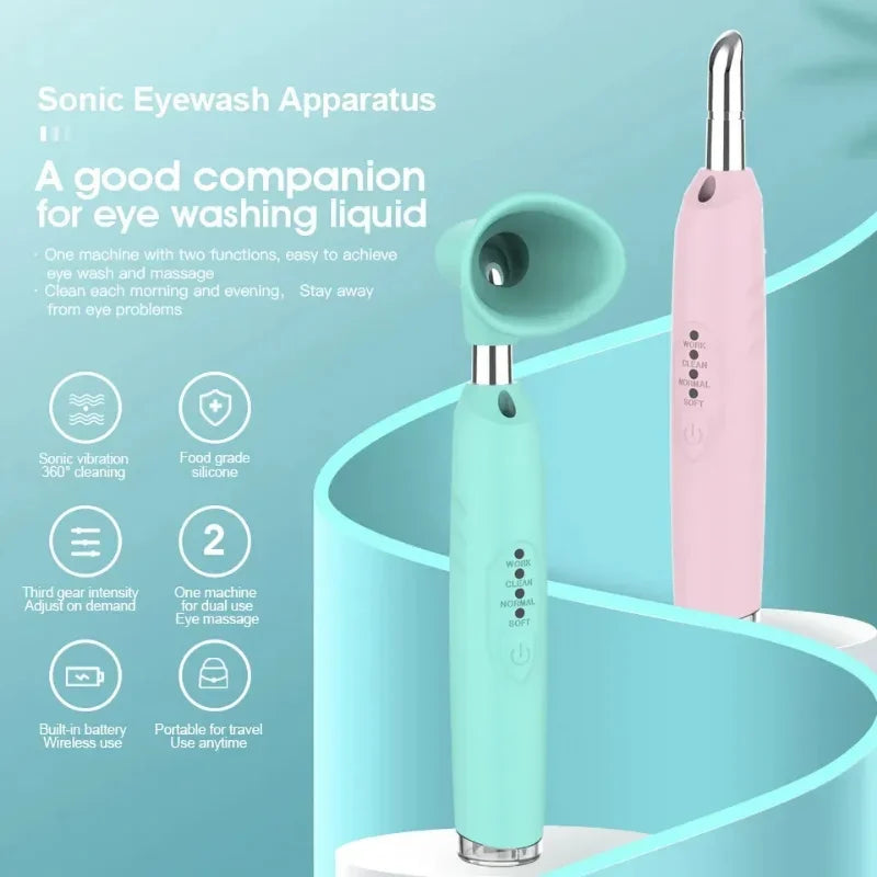 Electric 3in1 Eye Care Ultrasonic Eye Wash Water Sonic Wash Water Relieves Fatigue, Moisturizes S and Beautifies S