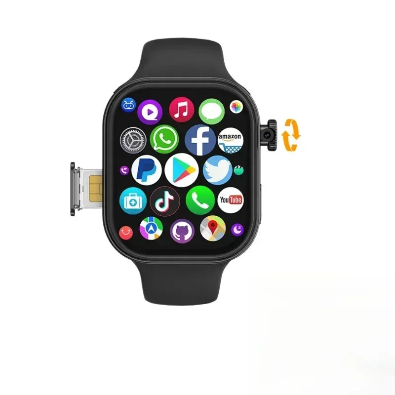 4G/5G180° rotating camera VP99 smartwatch Android smartwatch 2.29-inch wide screen SIM card slot GPS WIFI Play Store - Wear444