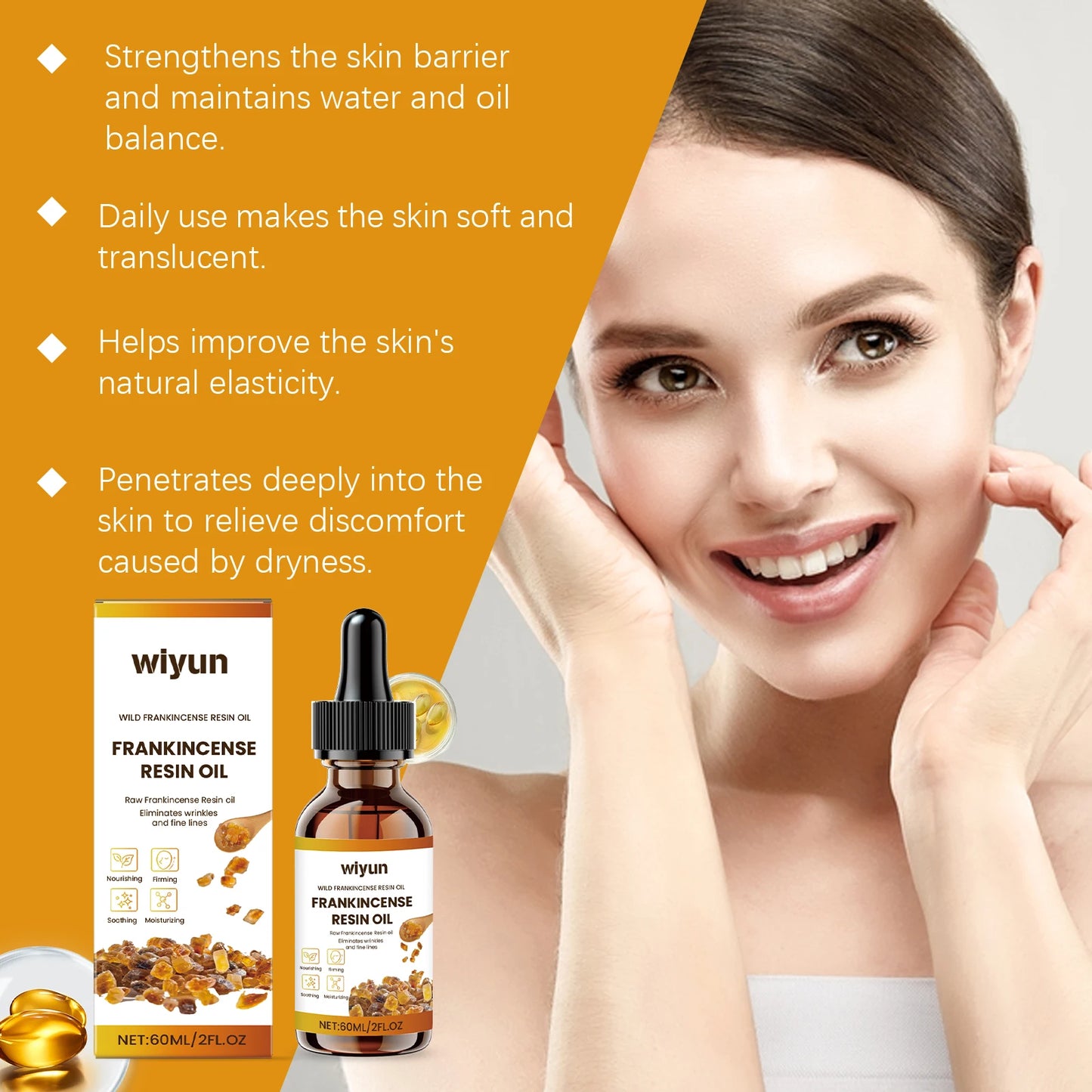 Firming Facial Essential Oil Brightening Smoothing Whitening Moisturizing Delicate Anti Wrinkle Aging Soothing Nourishment Serum