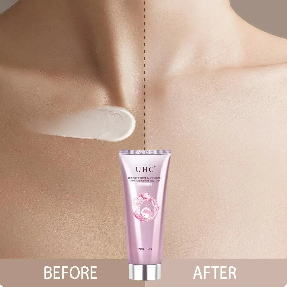 Body Brightening Cream Instant Glow Moisturizer Hydrating , Tone-Up Lotion for Radiant Skin,Lazy Girl Essential 1/2pcs