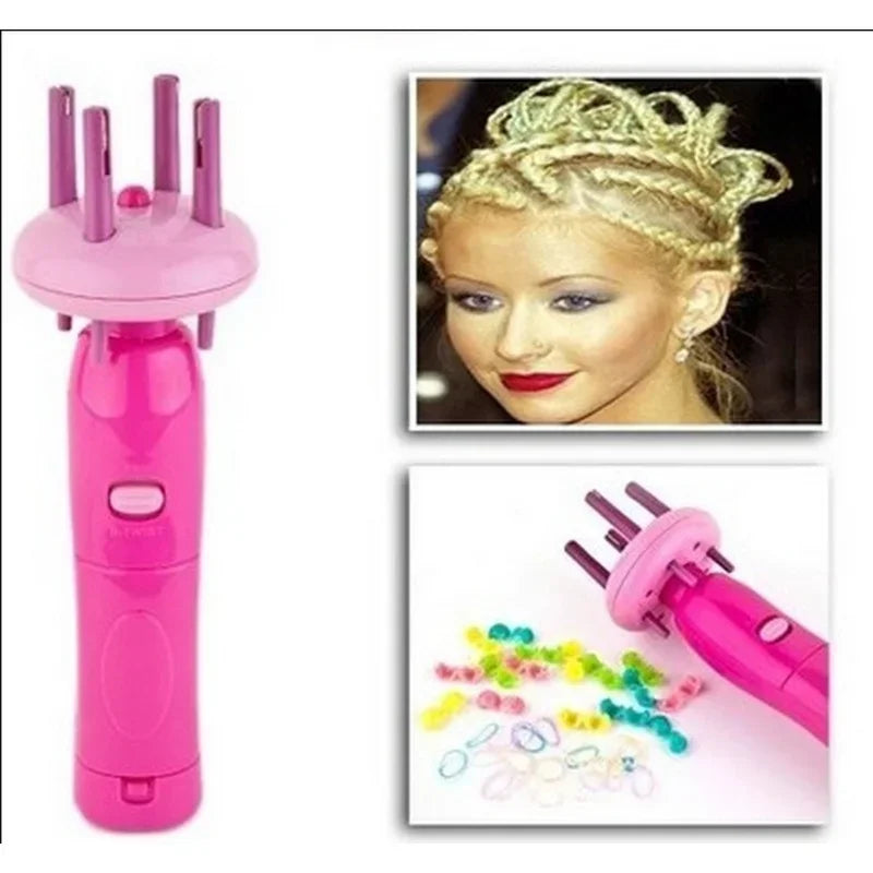 Professioanl Women Portable Electric Automatic DIY Hairstyle Tool Braid Machine Hair Weave Roller Twist Braider Device Kit