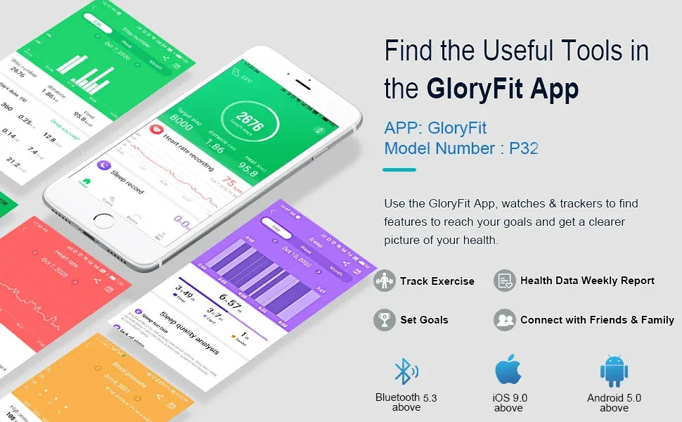 Nerunsa Smart Watch, Fitness Tracker 1.69" Touch Screen Smartwatch Fitness Watch Heart Rate Monitor/Pedometer/Sleep Monitor. - Wear444