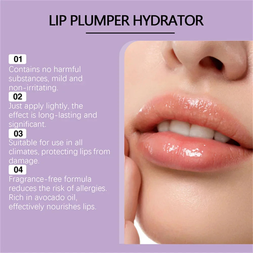 Instant Lip Plumping Essential Oil Antiwrinkle Nourishing  Moisturising Sexy Lip Care Ultimate Plumping Lip Gloss Serum Cosmetic