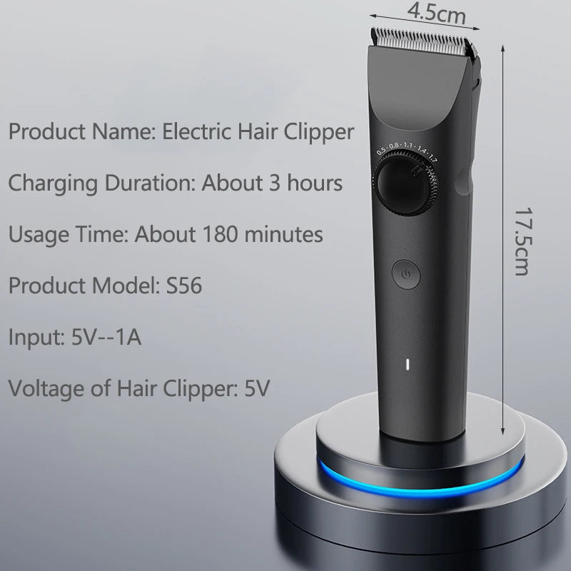 Professional Hair Trimmer Machine Hair Clipper Cordless Electric Hair Cutting Barber Trimmer For Men