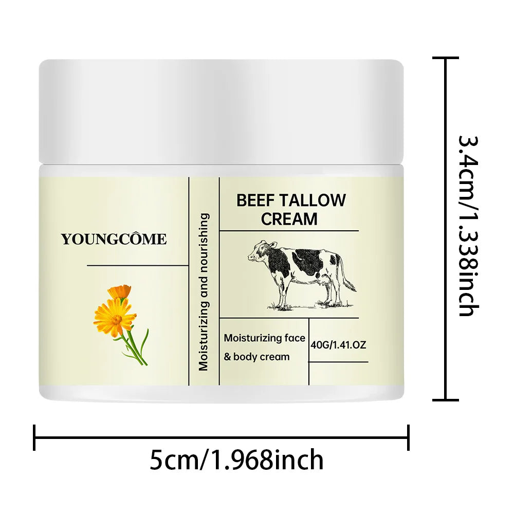 Beef Tallow Face Cream WhiteningFreckle Cream Remove Melasma Dark Spots Melanin Anti-Aging Lightening Shrink Pores Moisturizing