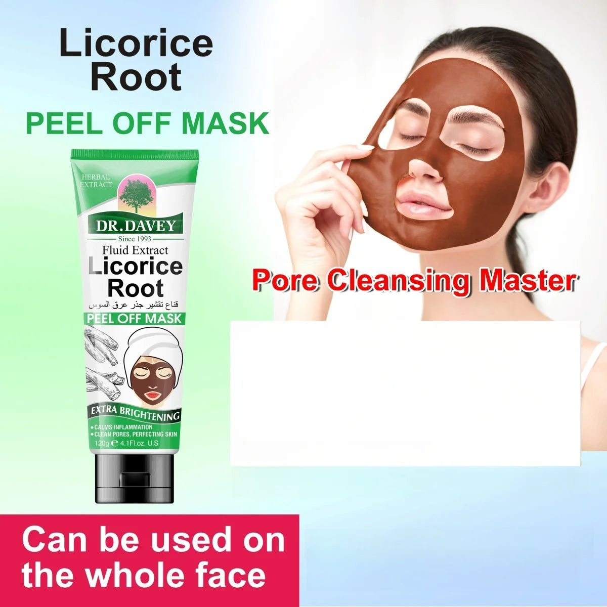 Licorice Root Skincare Set Skincare Essential Oil Mask Face Cream Cleansing Skincare Set Moisturizing Refreshing