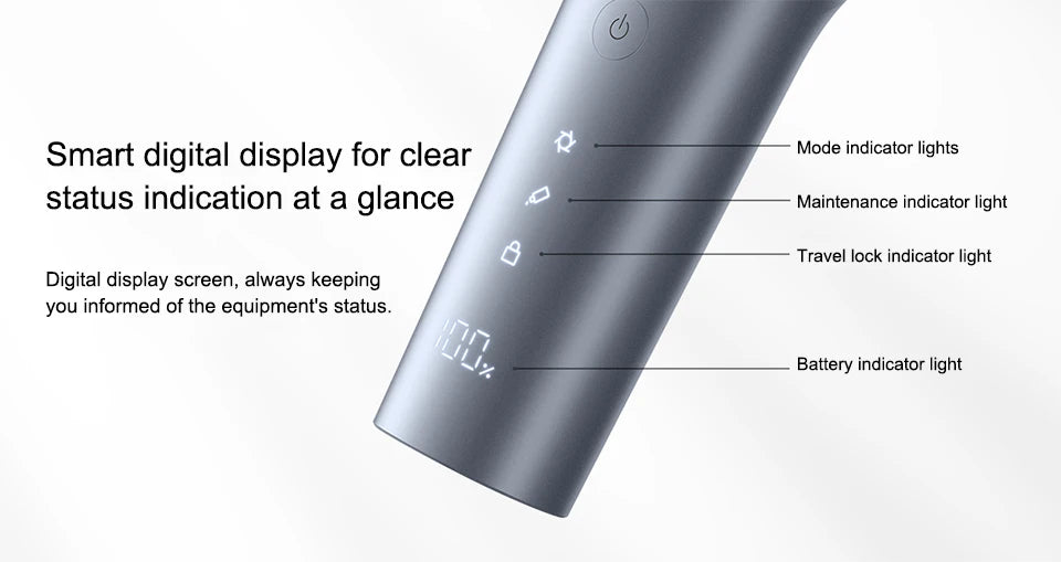 Xiaomi Mijia Hair Clipper 2 Hair Trimmer Professional Beard Cut Machine IPX7 Waterproof Wireless Haircut Machine Mijia Clipper 2