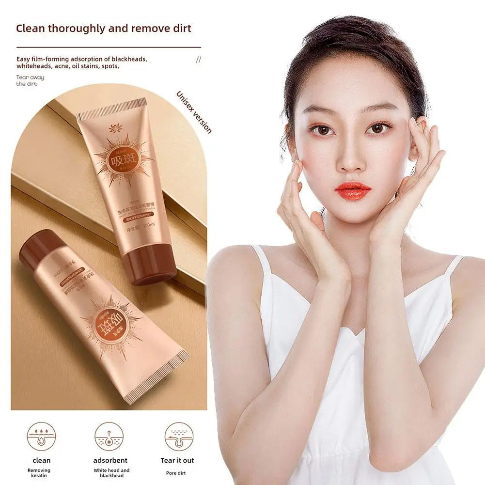 Glow Peel-Off Mask,Blemish Clearing Wrapping Facial Mask,Anti-Blemish Freckle Brightening Off Mask For Deeply Clean Moisturizing