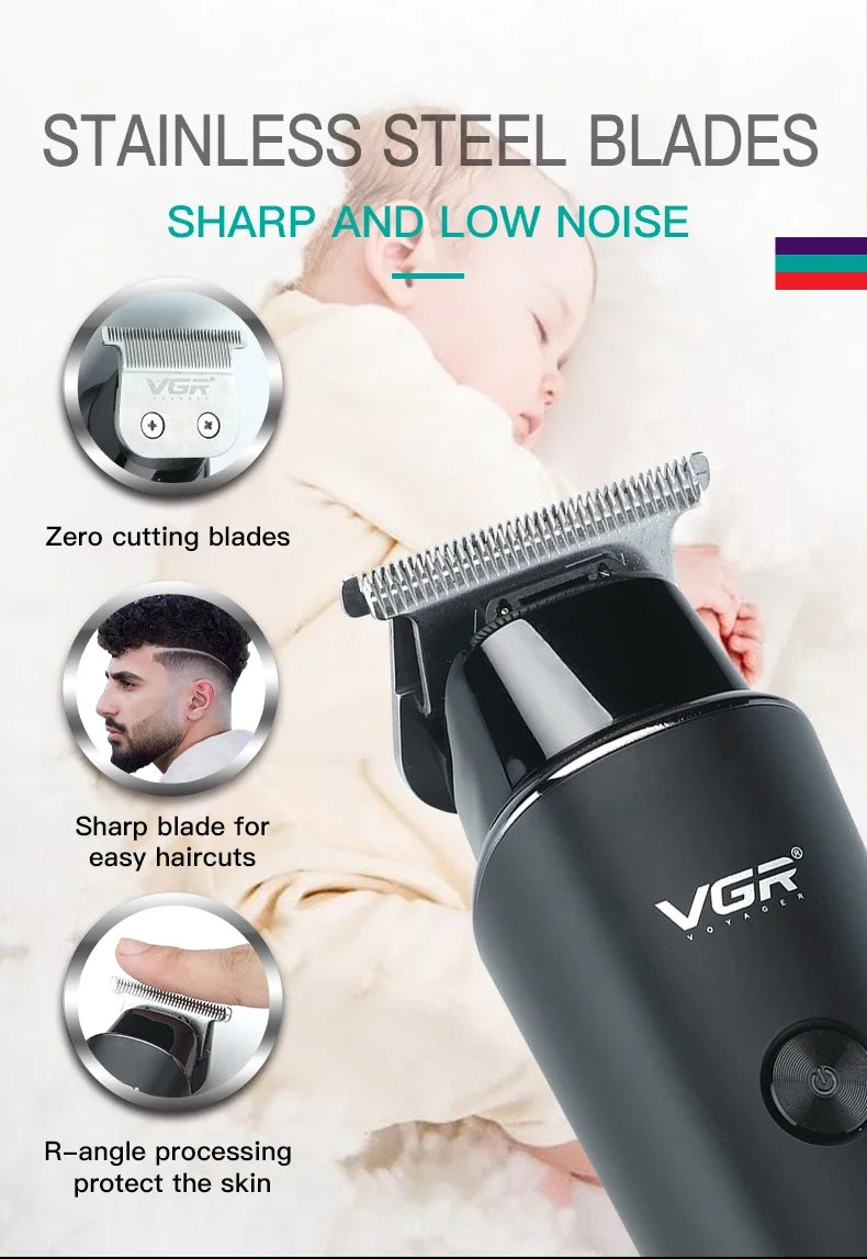 VGR Hair Cutting Machine Electric Hair Clipper Professional Beard Hair Trimmer Face Haircut Mustache Barber Trimer For Men V-937