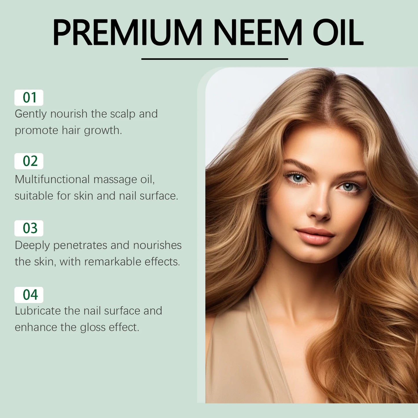 Eelhoe Neem Oil Care Essential Oil Nourishes Scalp Skincare Armor Neem Oil Massage Oil Nourishes The Skin Relieve Scalp Fatigue