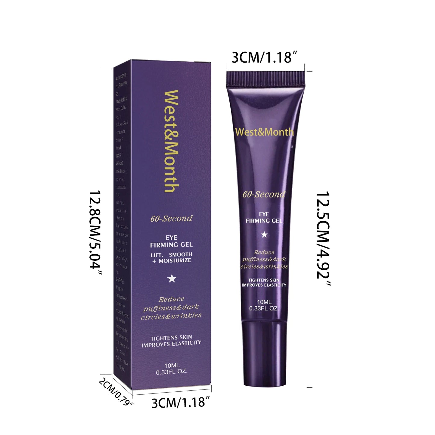 Firming Eye Gel Lighten Wrinkles Dark Circles Lifting Puffy Eyes Reduce Fine Lines Moisturizing Brightening Eye Bags Care Gel