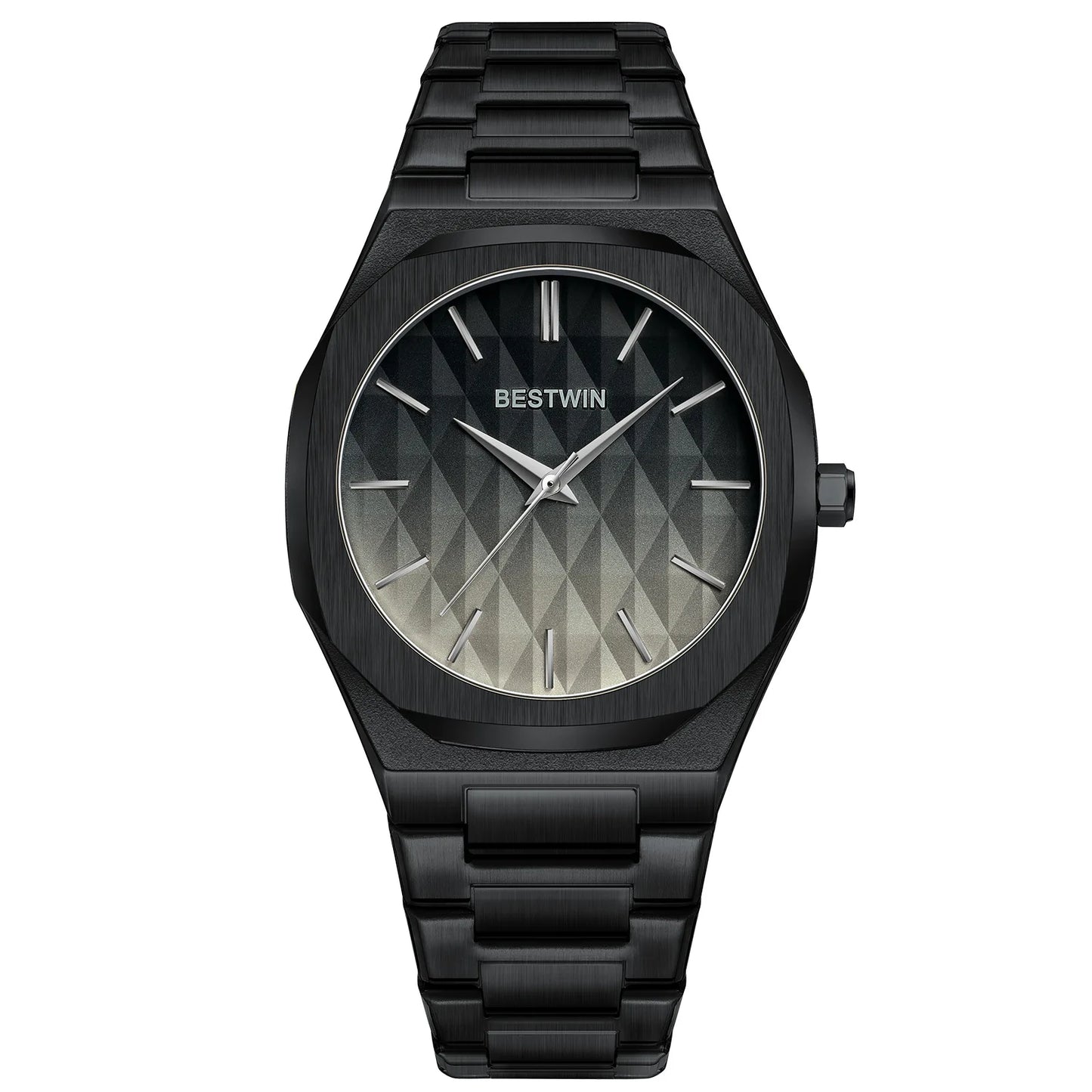 Black Men Quartz Watches For Male Clock 2025 Top Brand Luxury Stainless Steel Band Fashion Men Wrist Watches Dropshipping