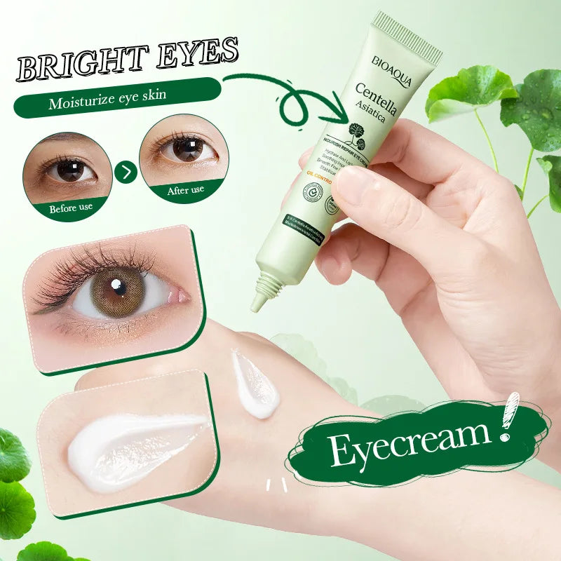 Centella Asiatica Eye Cream Anti Dark Circles Eyes Bags Moisturizing Anti Wrinkle Anti-aging Beauty Eyes Skin Care Products