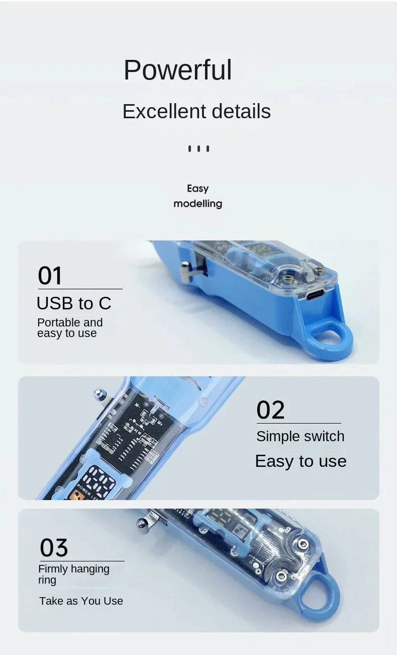Professional Hair Cutting Machine Rechargeable  Clipper Transparent Electric Hair Trimmers For Men Cordless Hair Cut Machine