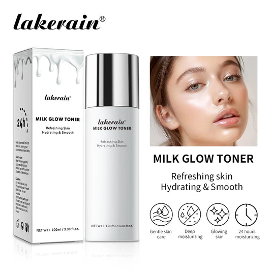 Milk Glow Toner Brightening Skin Powerfully Moisturizes Relieve Dry And Tired Skin Locks In Moisture Beauty Skin Care 100ML