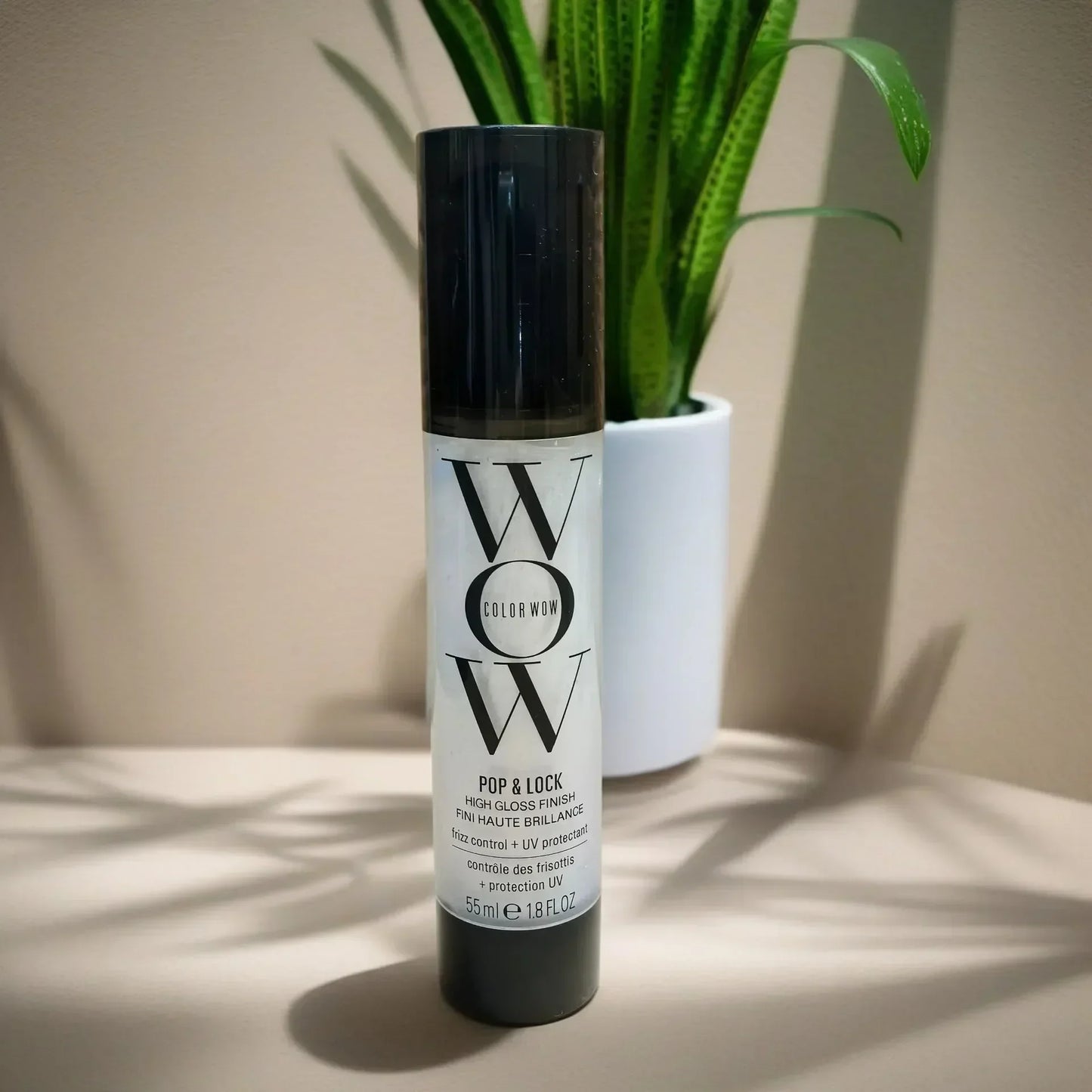WOW Pop + Lock Anti-frizz Care Gloss Essence Cream Styling Natural And Soft Lotion 55ML