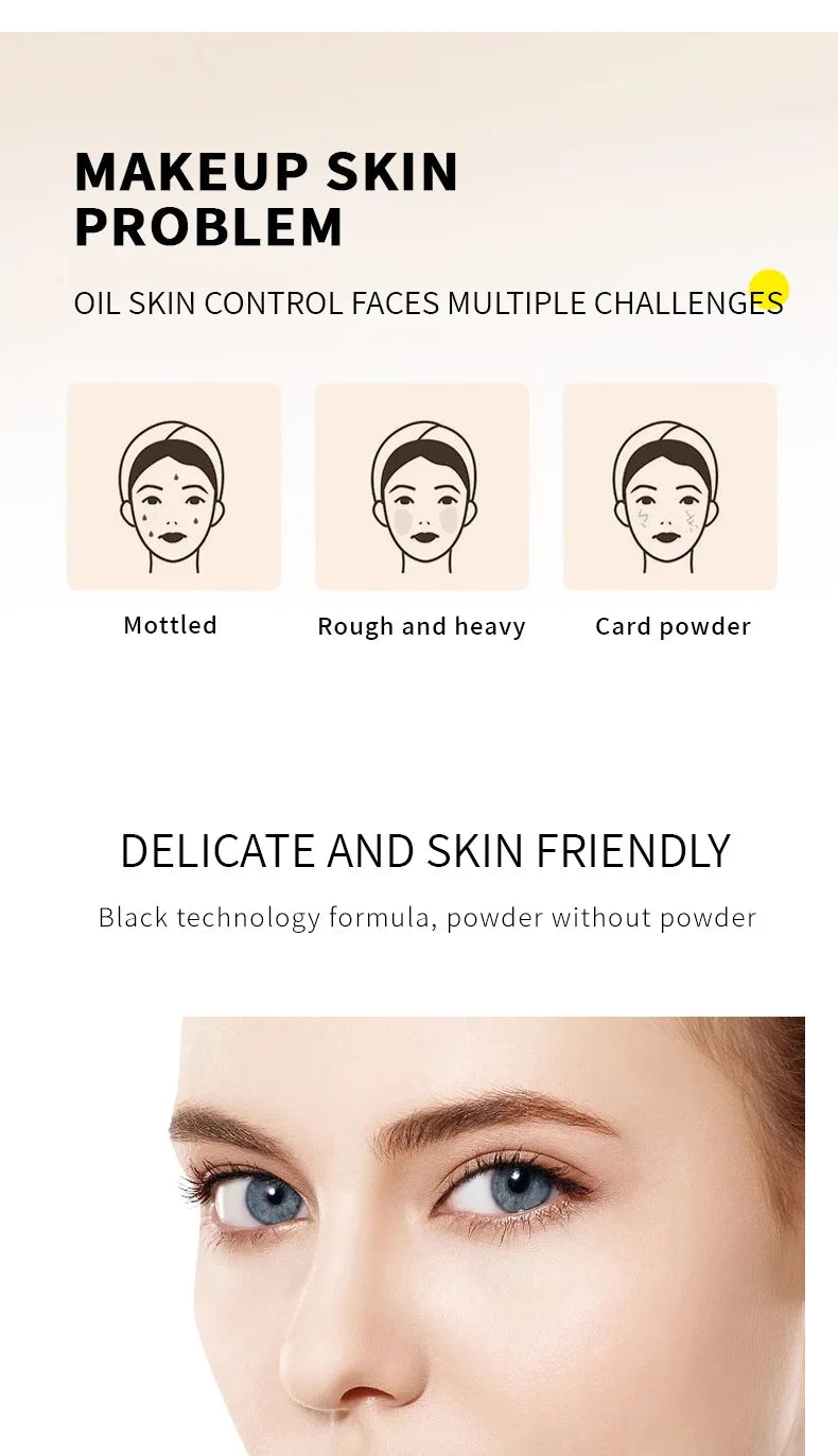 Candy Bella Violet&Blue Cream To Powder Skin-friendly Skin Natural Face Long Lasting Oil-controlling Contouring Powder Cosmetics