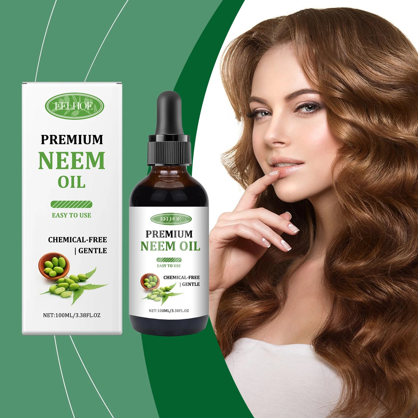 Eelhoe Neem Oil Care Essential Oil Nourishes Scalp Skincare Armor Neem Oil Massage Oil Nourishes The Skin Relieve Scalp Fatigue