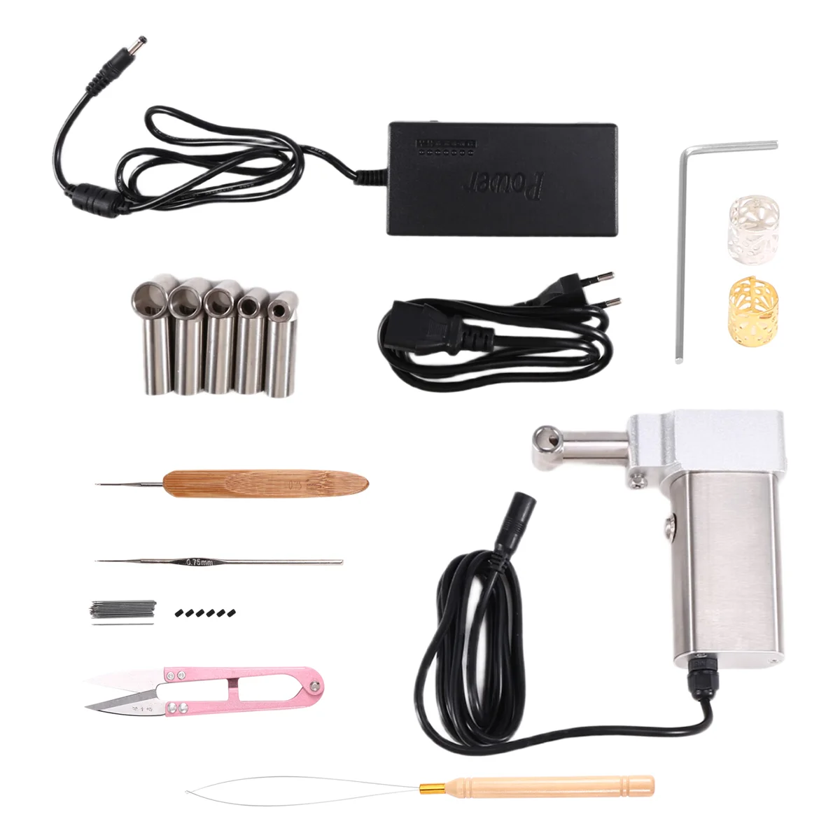 NEW Instant Dreadlocks Hair Making Machine Easy DIY Semi-Automatic Dreadlock Machine for Long Human Hair EU Plug US Plug