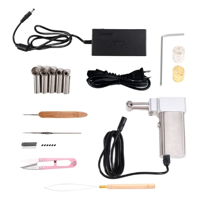 NEW Instant Dreadlocks Hair Making Machine Easy DIY Semi-Automatic Dreadlock Machine for Long Human Hair EU Plug US Plug