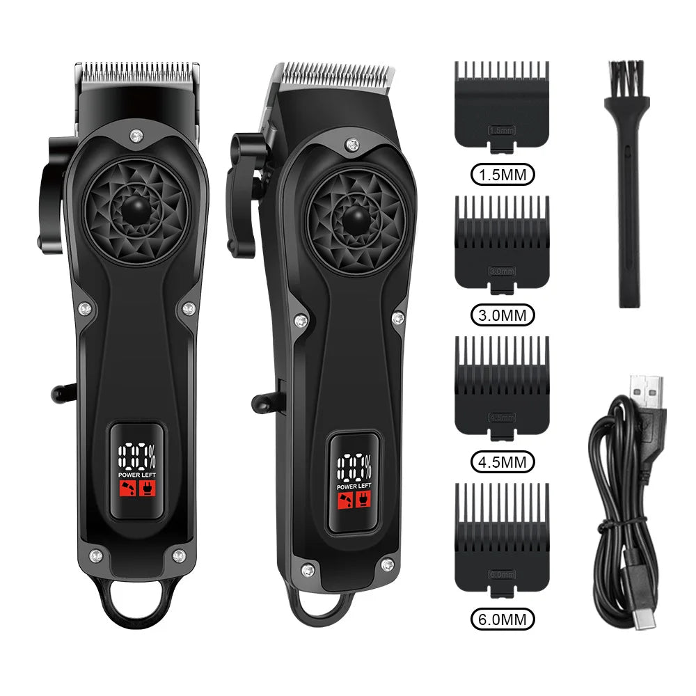 Powerful Electric Hair Clippers for men HIENA hair Trimmer Professional barber hair cutting machine Cordless Wet And Dry haircut