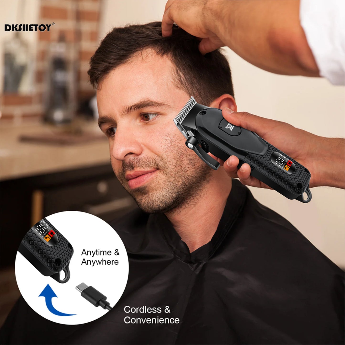 Professional hair cutting machine Electric Hair Trimmer set for men usb Rechargeable Barber hair clippers Wet And Dry haircut