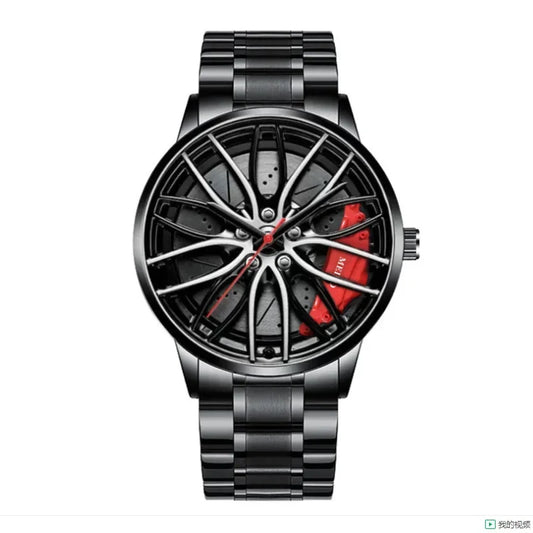Men's Wheel Quartz Watch Clamp Men's Watches Wheel Fashion Men's Watch