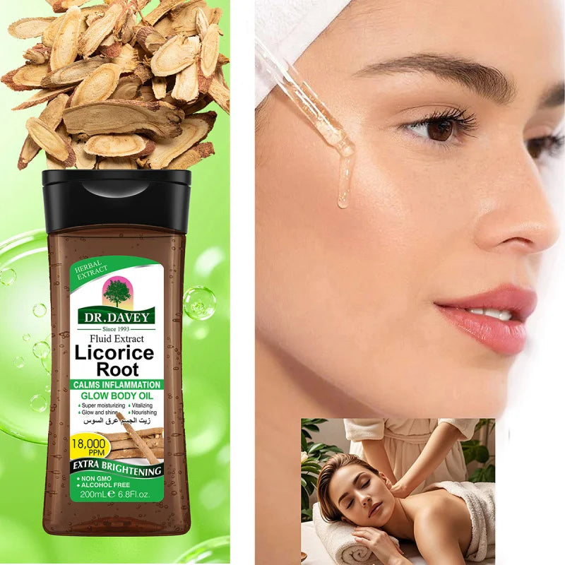 Licorice Root Skincare Set Skincare Essential Oil Mask Face Cream Cleansing Skincare Set Moisturizing Refreshing