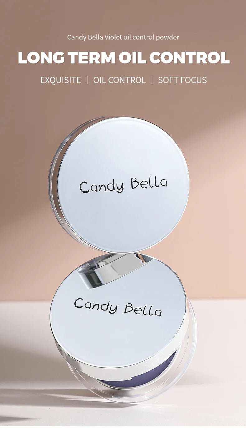 Candy Bella Violet&Blue Cream To Powder Skin-friendly Skin Natural Face Long Lasting Oil-controlling Contouring Powder Cosmetics