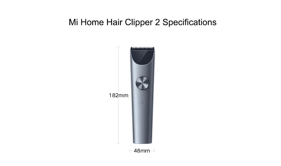 Xiaomi Mijia Hair Clipper 2 Hair Trimmer Professional Beard Cut Machine IPX7 Waterproof Wireless Haircut Machine Mijia Clipper 2
