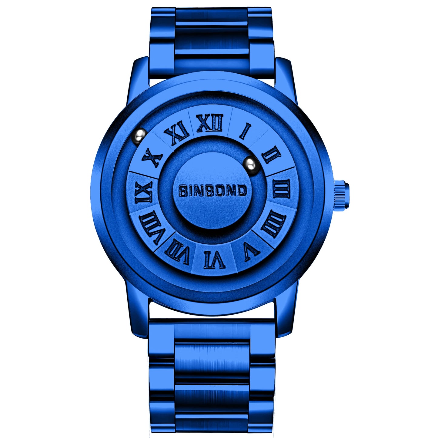 BINBOND Men Quartz Watches Top Brand Luxury Stainless Steel Waterproof Hollow Out Stainless steel Wristwatches Relogio Masculino