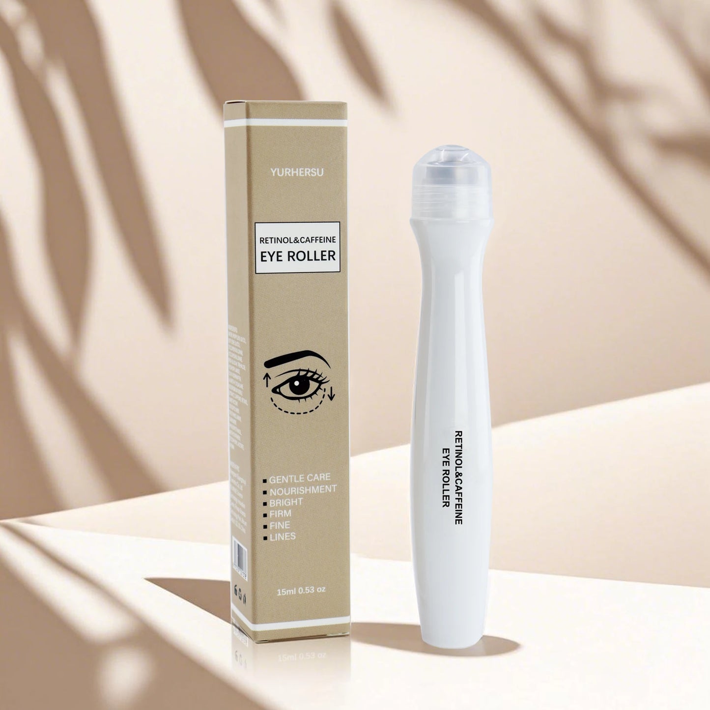 Dual care, with retinol and caffeine, brings radiance to the eyes